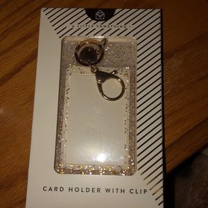 Card Holder gold detail